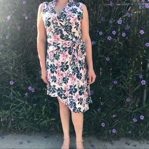 Floral wrap dress